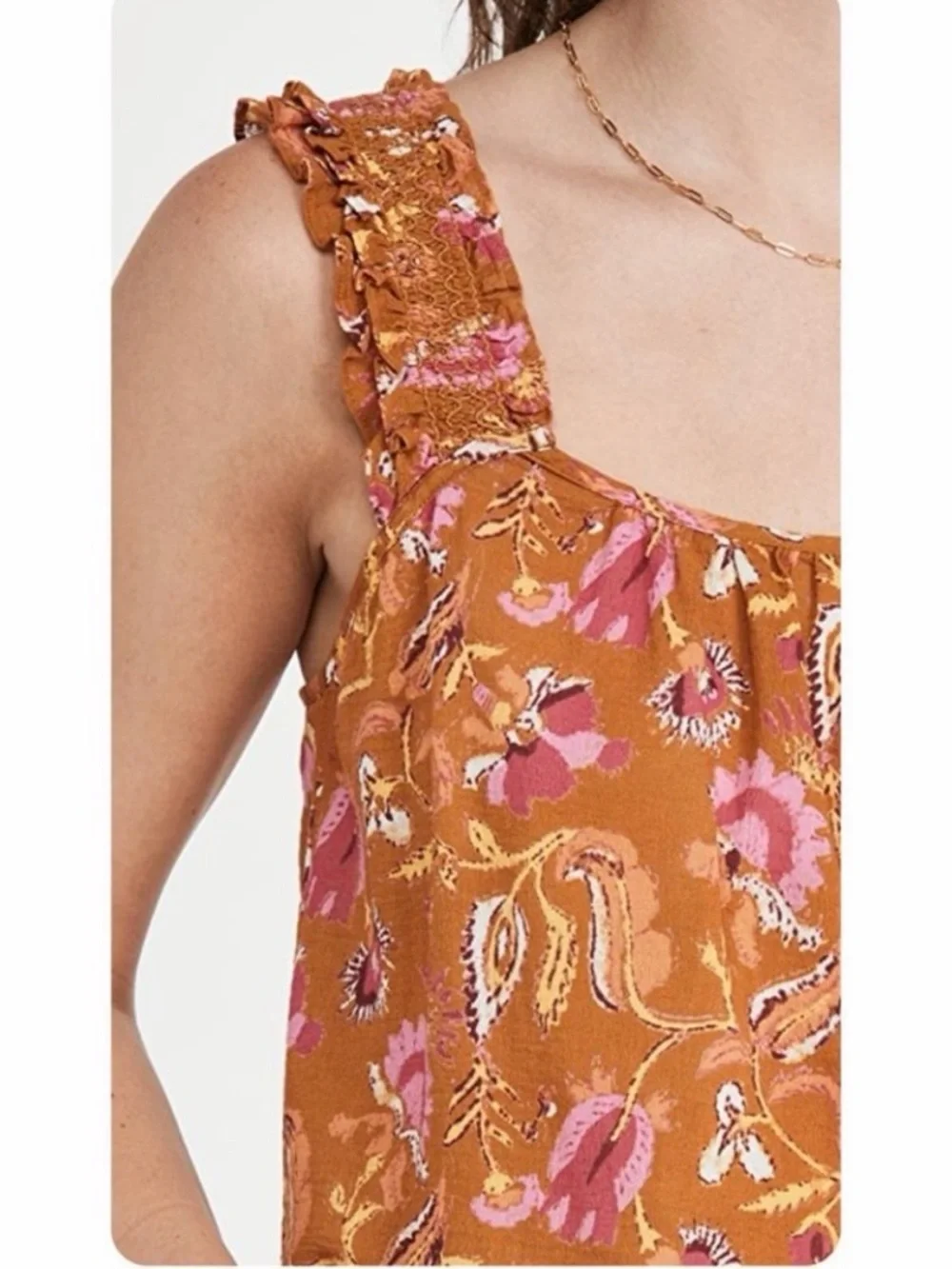 XiRENA Dev Floral Tank Top in‎ Sunset sz S - Picture 2 of 13